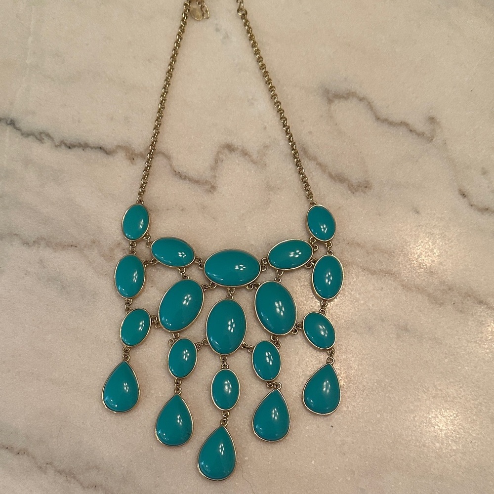 Kenneth Jay Lane Elegant Turquoise Statement Necklace